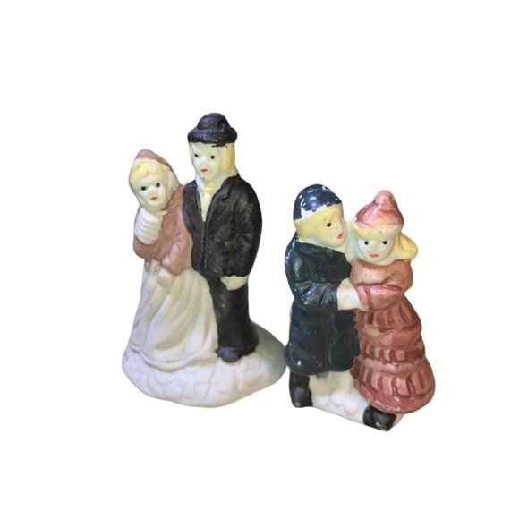 Hand-Painted Ceramic Christmas Village Figurines and Accessories - Picture 4 of 11